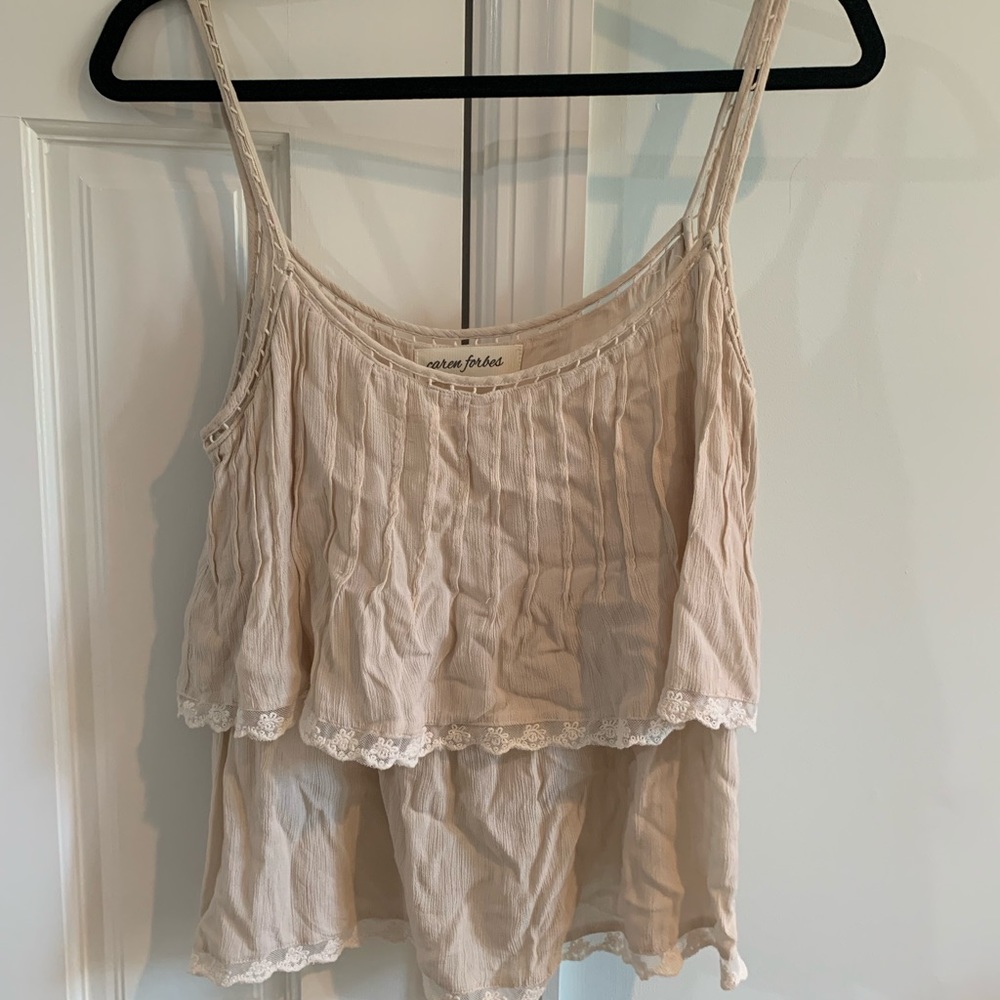 Boutique tan tank top
